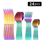Conjunto de Talheres Criativos com 24pcs