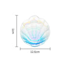 Placas Irregulares De Shell De Vidro Colorido Criativo, Bandeja De Frutas Marinhas Em Casa, Ornamentos Europeus De Lanches, Placas Decorativas