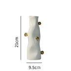 Vaso de cerâmica esfera geométrica irregular vaso de flores porcelana artefato arranjo de flores decoração para casa acessórios vasos