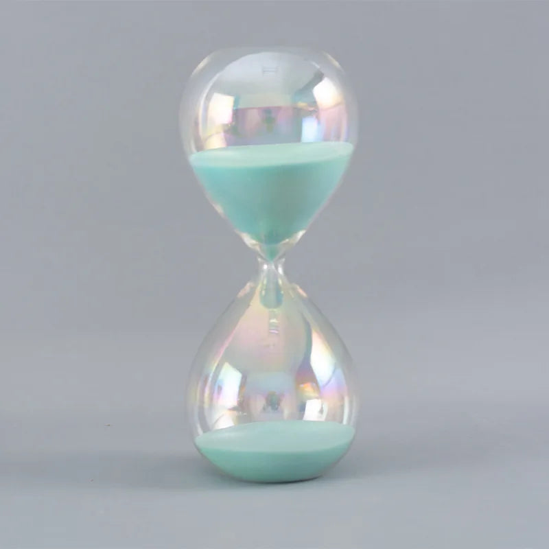 Temporizador de ampulheta colorido para casa, ornamento divertido para crianças, presente de aniversário para viagens de negócios, 30 minutos