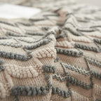 Manta de Malha Jacquard Vintage