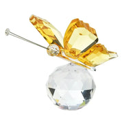 Estatueta de Borboleta de Cristal Decorativa