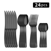 Conjunto de Talheres Criativos com 24pcs