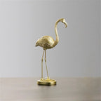 Adorno Flamingo Dourado