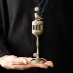 Urraca oco lâmpada sândalo fragrância incensário fumar backflow incenso titular casa de chá ornamentos sala estudo decoração casa