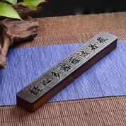 Criativo retro preto escritório em casa suporte de incenso de madeira queimador de incenso tradicional tipo chinês madeira artesanal escultura caixa incensário