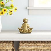 1pc estátua de meditação, estátua de yoga de cachorro, estátua de pose de yoga estátuas decorativas de jardim para pátio, gramado, quintal e decoração de jardim