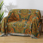 Colcha dupla de algodão puro gaze toalha colcha multifuncional cobertor verão ar condicionado refrigeração colcha boho capa de sofá