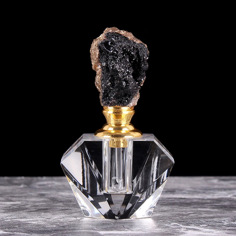 Garrafa de Perfume de Cristal Ágata Recarregável