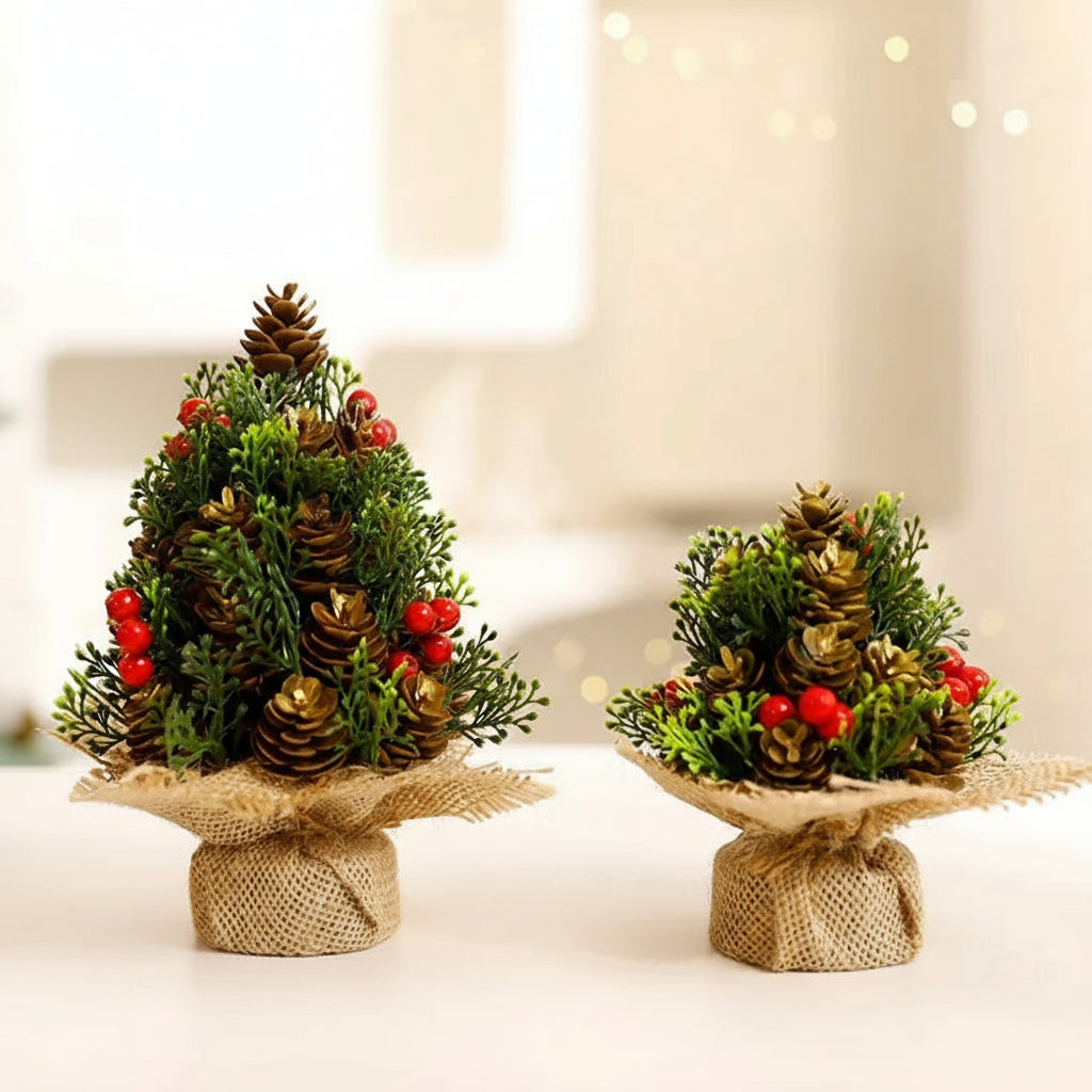 Mini pequena árvore de natal pequena árvore de natal ornamento de mesa de natal decoração de árvore de natal suprimentos decoração de mesa