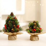 Mini pequena árvore de natal pequena árvore de natal ornamento de mesa de natal decoração de árvore de natal suprimentos decoração de mesa