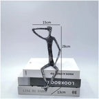 Escultura Humana em Ferro Fundido