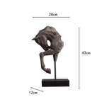 Escultura Decorativa Cabeça de Cavalo em Resina