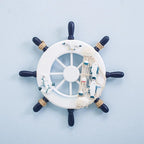 Praia De Madeira Barco Navio Volante, Rede De Pesca, Home Wall Decor, Art Decor, 9 Polegada