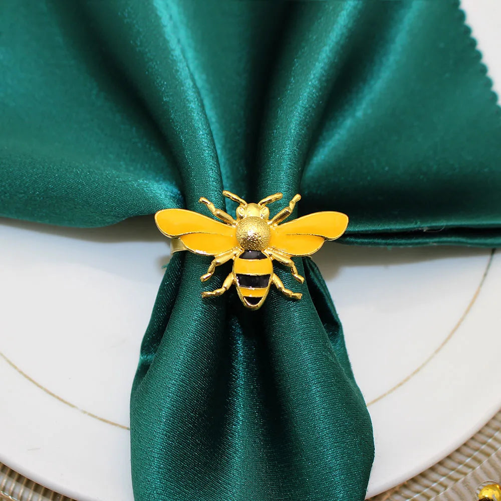 Conjunto de Argolas Abelhas Para Guardanapo