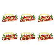 6 pçs anéis de guardanapo de natal árvore de natal floco de neve veados quebra-nozes guardanapo titular fivela de guardanapo de ouro para festa de natal decoração de mesa