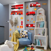 Kit de Adesivo Decorativo Bombeiros, Adesivo Bombeiros, Adesivo de Parede, Adesivo Para Quarto de Menino, Loja Rowa Home