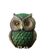 Adorável coruja ornamento jardim escultura de coruja para sala de estar quarto escritório