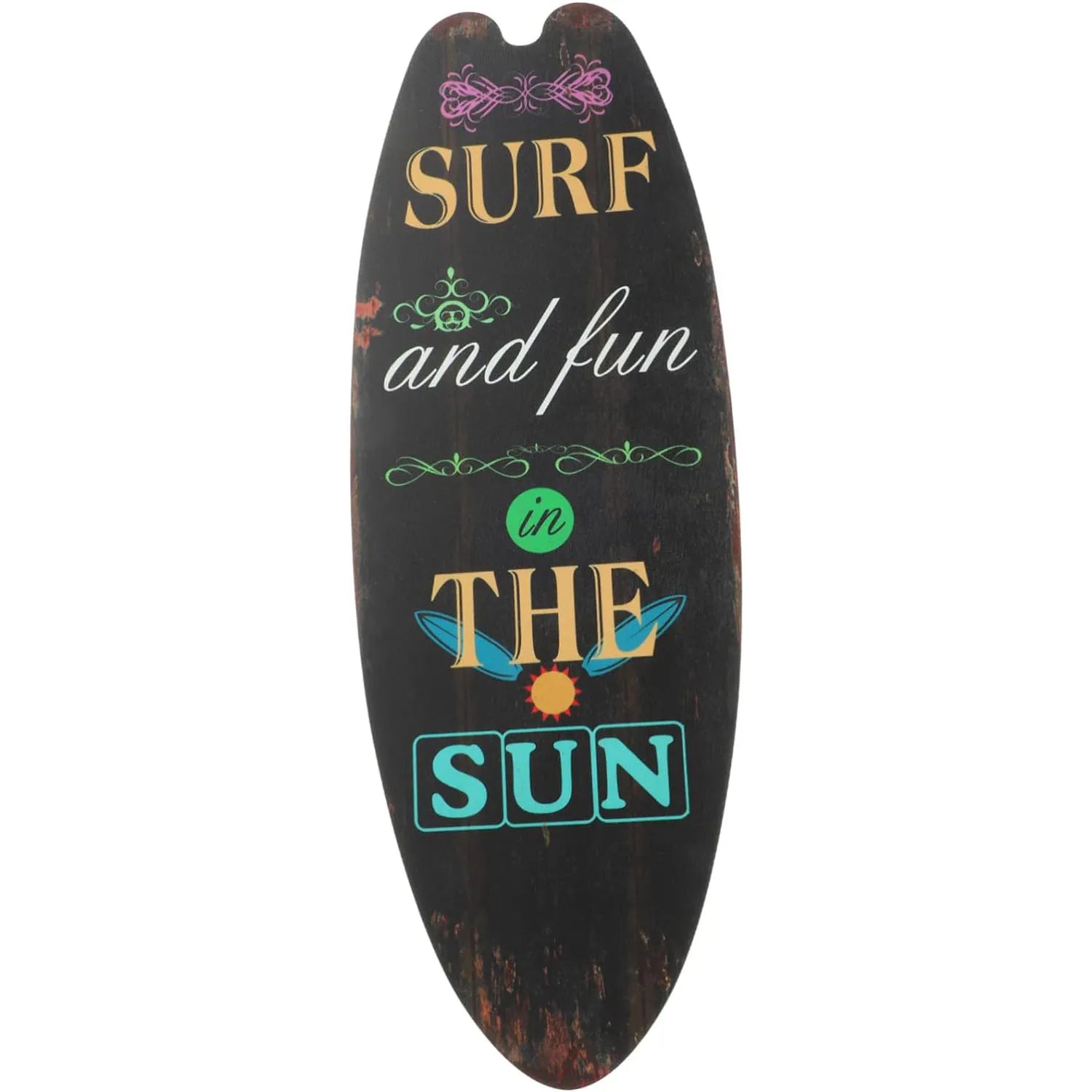 Prancha de surf parede pendurado sinal de madeira decoração de praia verão temático tropical bar decoração de parede bem-vindo ao paraíso sinal de porta para casa quarto
