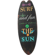 Prancha de surf parede pendurado sinal de madeira decoração de praia verão temático tropical bar decoração de parede bem-vindo ao paraíso sinal de porta para casa quarto