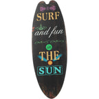 Prancha de surf parede pendurado sinal de madeira decoração de praia verão temático tropical bar decoração de parede bem-vindo ao paraíso sinal de porta para casa quarto