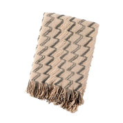 Manta de Malha Jacquard Vintage