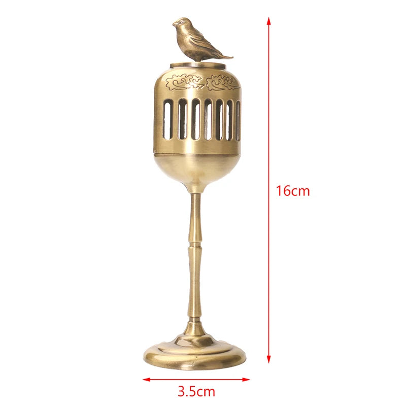 Urraca oco lâmpada sândalo fragrância incensário fumar backflow incenso titular casa de chá ornamentos sala estudo decoração casa