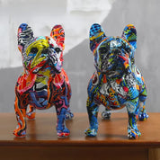 Estátua Cachorros Grafitados
