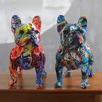 Estátua Cachorros Grafitados