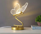 Nordic led candeeiros de mesa iluminação interior botão interruptor quarto cabeceira sala estar restaurante decoração casa borboleta lâmpada mesa