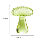 Vaso de cogumelo colorido criativo hidropônico vidro transparente aromaterapia vaso sala estar jantar desktop arte decoração