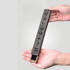 Criativo retro preto escritório em casa suporte de incenso de madeira queimador de incenso tradicional tipo chinês madeira artesanal escultura caixa incensário