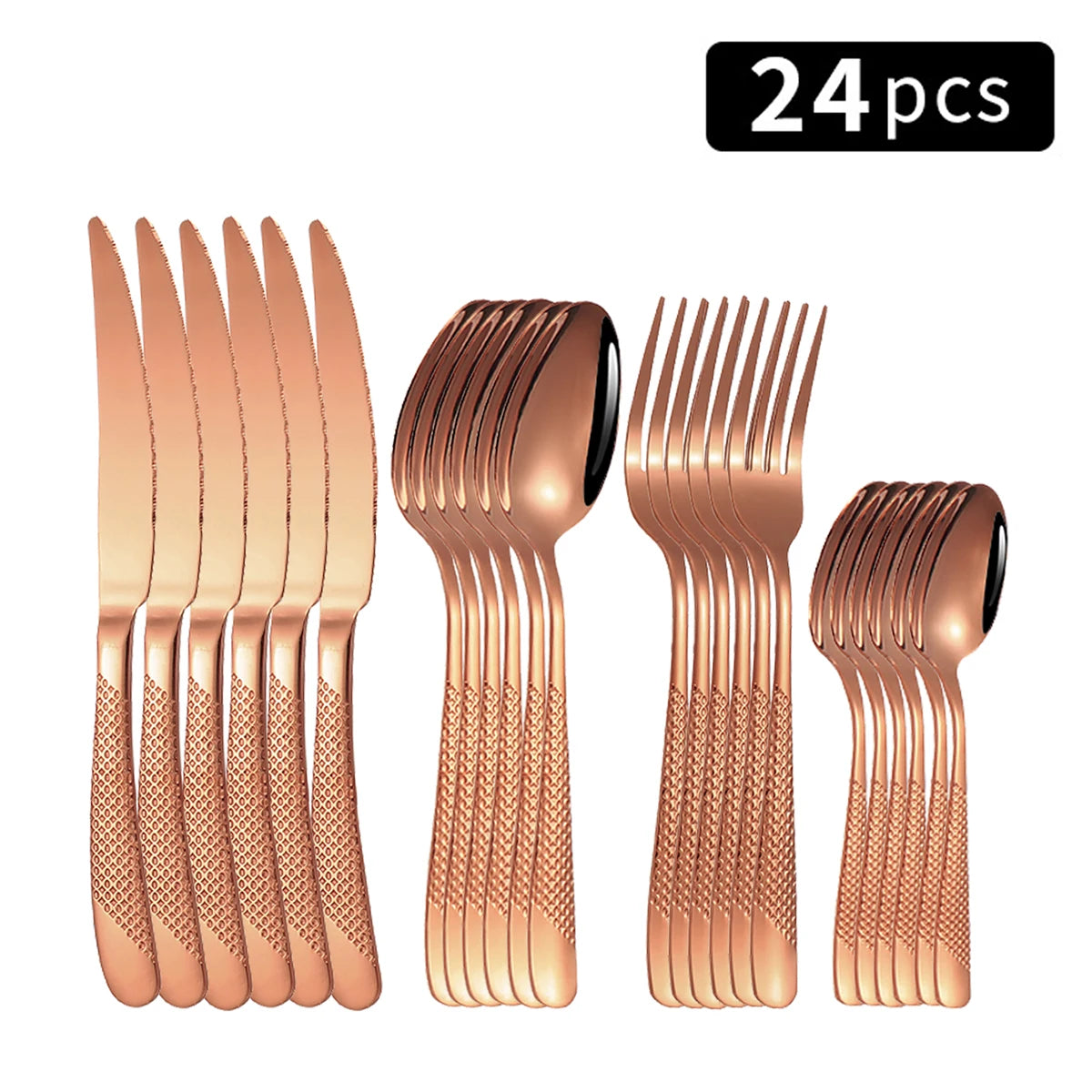 Conjunto de Talheres Criativos com 24pcs