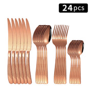 Conjunto de Talheres Criativos com 24pcs