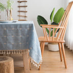 Toalha de Mesa de Linho Japonês Bordada