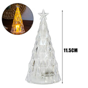 1/6 pçs decoração de natal romântico luz da noite luminosa árvore de natal presentes de ano novo festa de natal ornamento decoração de mesa do quarto