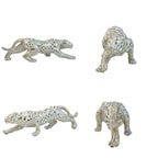 Mosaico estátua de buldogue francês artesanal escultura de arte colorida decoração animal 3d para jardim casa presente exclusivo para amantes de animais de estimação