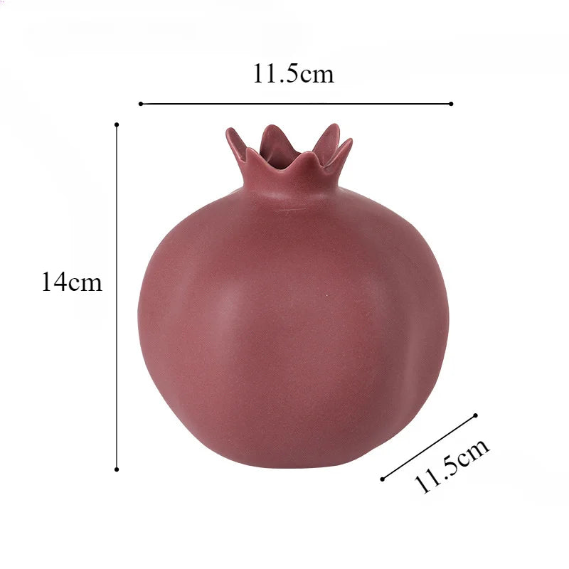 Morandi colorido cerâmica romã ornamentos quarto casa sala de estar atmosfera criativa diversão decoração frutas estilo minimalista