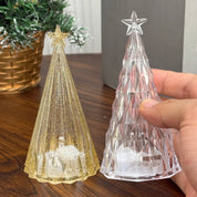 1/6 pçs decoração de natal romântico luz da noite luminosa árvore de natal presentes de ano novo festa de natal ornamento decoração de mesa do quarto