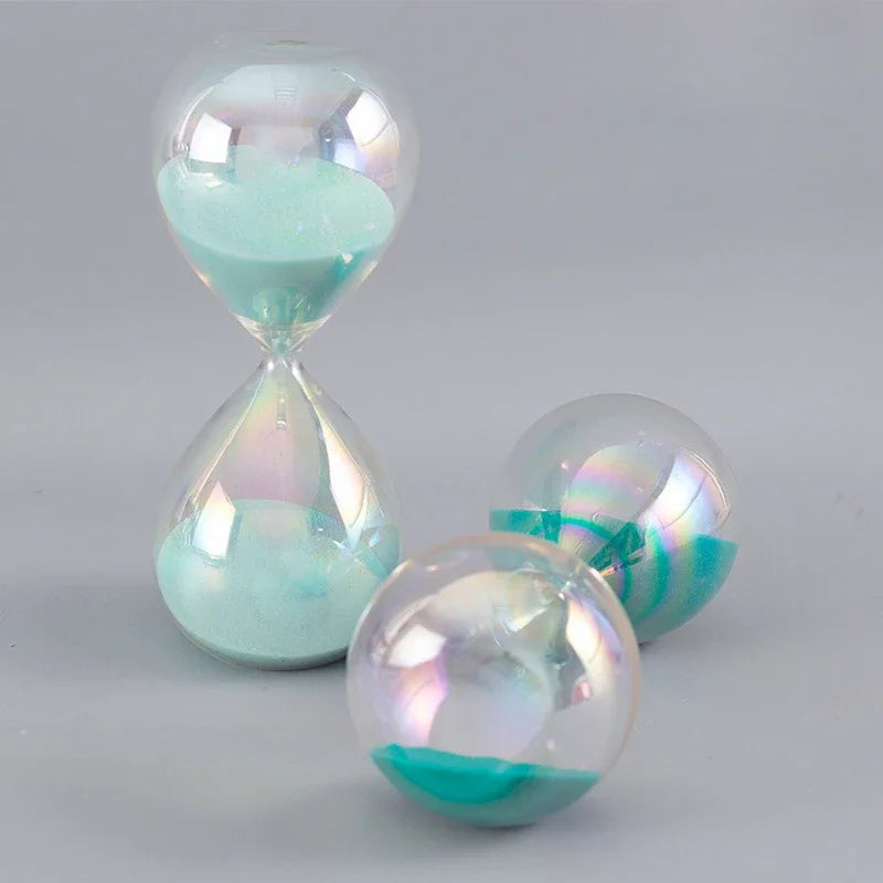 Temporizador de ampulheta colorido para casa, ornamento divertido para crianças, presente de aniversário para viagens de negócios, 30 minutos