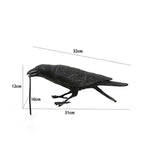 Lâmpada de parede de resina Lucky Bird Crow - Luz de parede decorativa LED para quarto e sala de estar, decoração de casa com lâmpada grátis