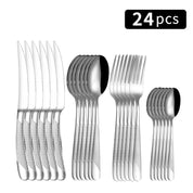 Conjunto de Talheres Criativos com 24pcs