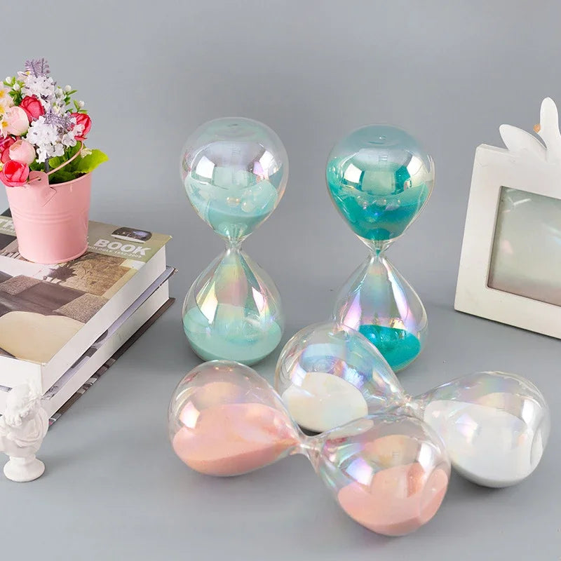 Temporizador de ampulheta colorido para casa, ornamento divertido para crianças, presente de aniversário para viagens de negócios, 30 minutos