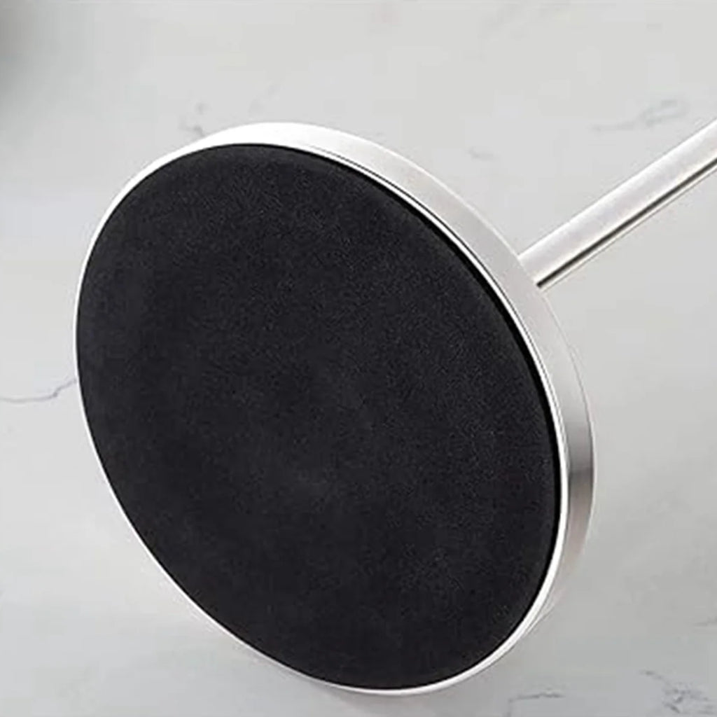 Abnp toalheiro de aço inoxidável do chão ao teto anel de toalha vertical anel duplo multifuncional removível sem perfuração