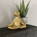 1pc estátua de meditação, estátua de yoga de cachorro, estátua de pose de yoga estátuas decorativas de jardim para pátio, gramado, quintal e decoração de jardim