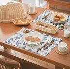 Handwoven Rattan Bread Basket, alimentos frutas e legumes servindo cestas, capa à prova de poeira, organizador despensa para cozinha