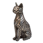 Mosaico estátua de buldogue francês artesanal escultura de arte colorida decoração animal 3d para jardim casa presente exclusivo para amantes de animais de estimação