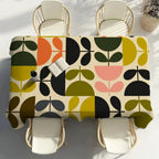 O-Orla Kiely Flor Toalha de mesa Festa em casa Piquenique Sala de jantar Cozinha Patios Toalha de mesa de poliéster à prova de manchas