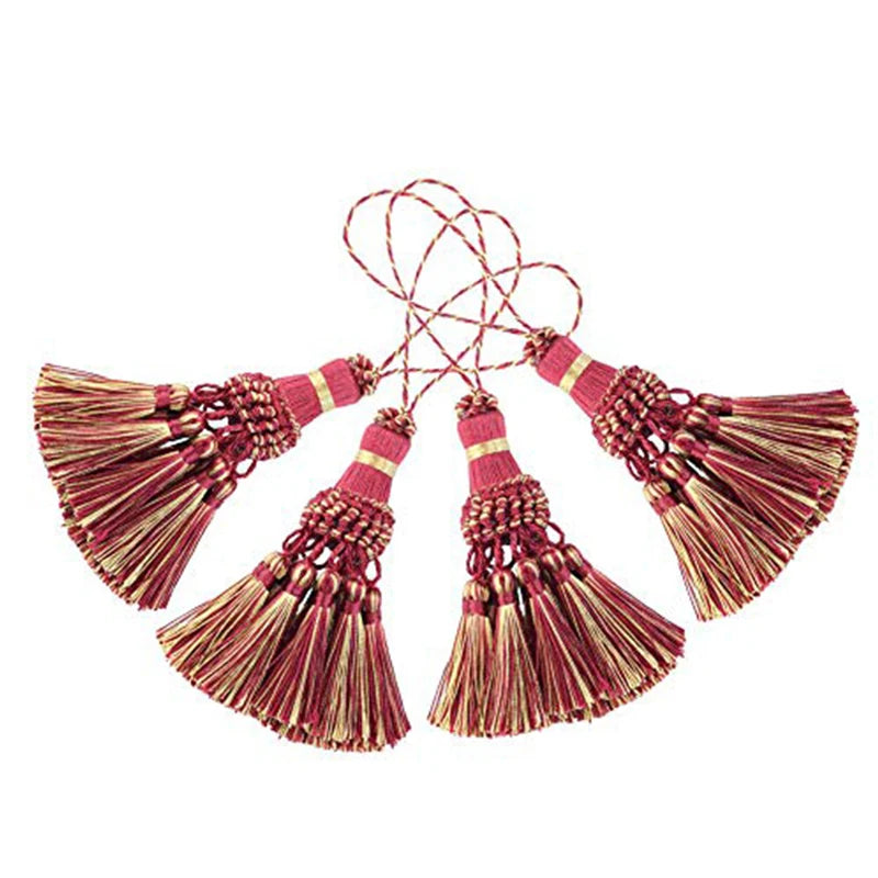 1pc borlas pendurado decoração artesanato franja de seda borla chaveiros escova diy decoração para sacos portas cortina marcadores chaves
