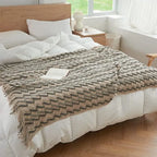Manta de Malha Jacquard Vintage